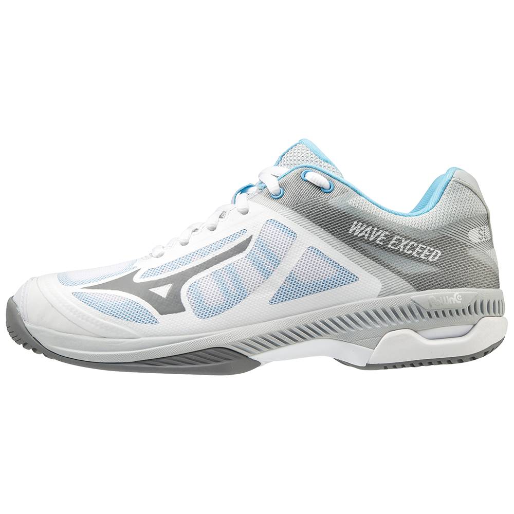 Mizuno Wave Exceed SL AC - Bayan Koşu Ayakkabısı - Beyaz/Gri Türkiye (UKFYQL-168)